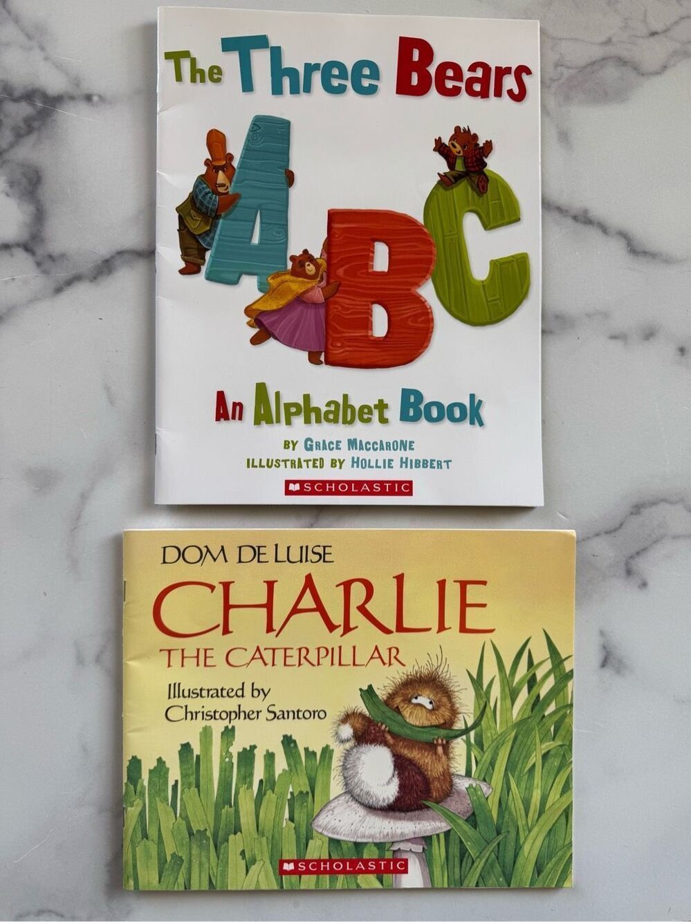 Charlie the Caterpillar The Three Bears ABC An Alphabet Book bundle of 2 books c